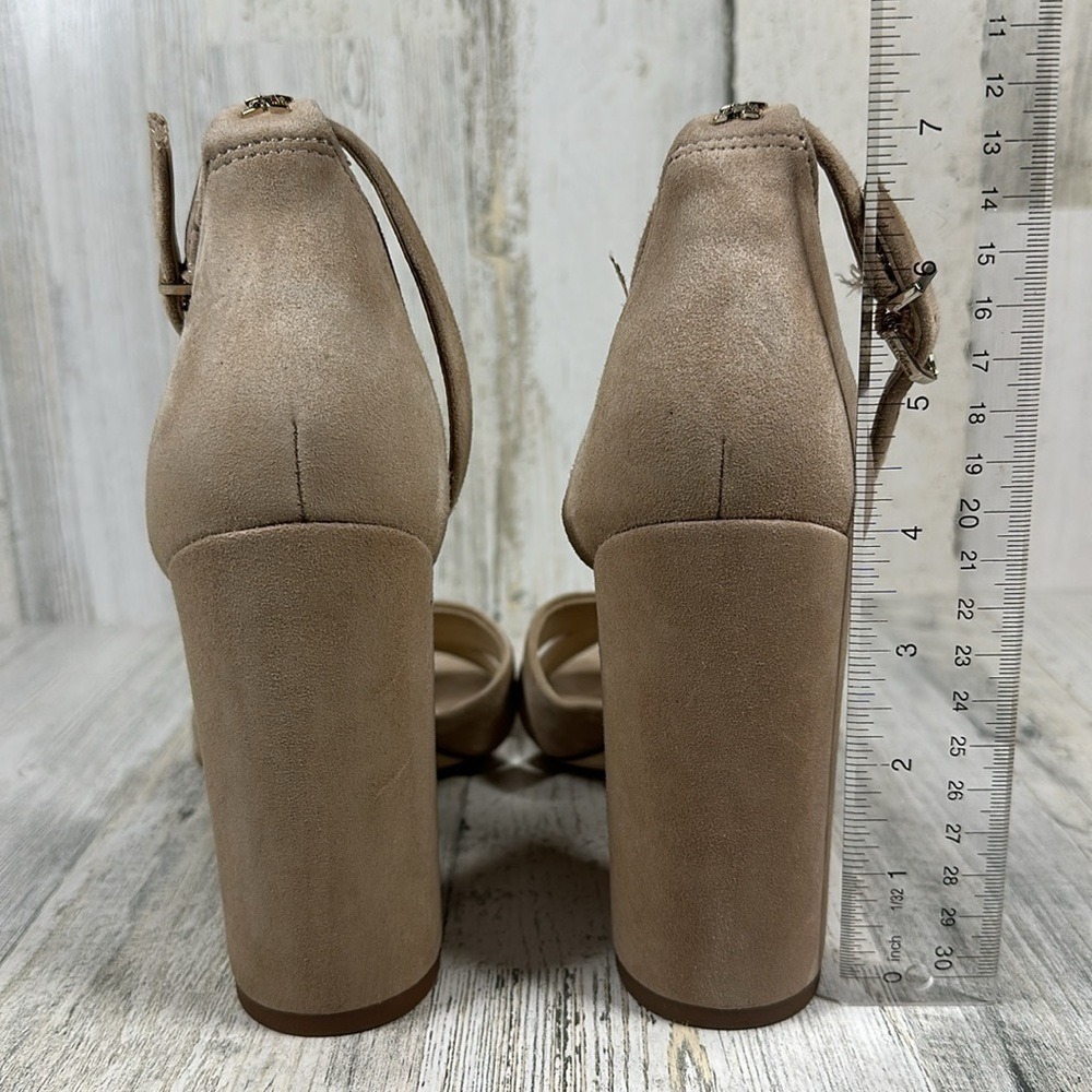Sam Edelman Yancy Ankle Strap Womens 10 Sandal in Oatmeal Wedding Neutral Party‎ - Picture 7 of 14